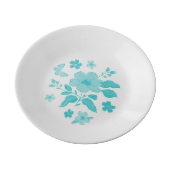 NEW The Pioneer Woman Corelle Signature Evie Teal Appetizer Plate Set - Picture 3 of 10